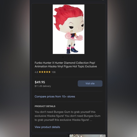 Hisoka funko pop - Picture 2 of 2